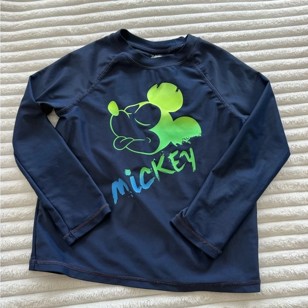 Disney Mickey Mouse bathing suit Set - Navy and Lime